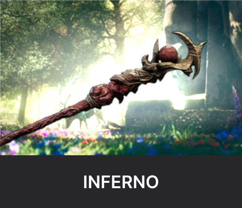 Inferno Artifact Fire Staff